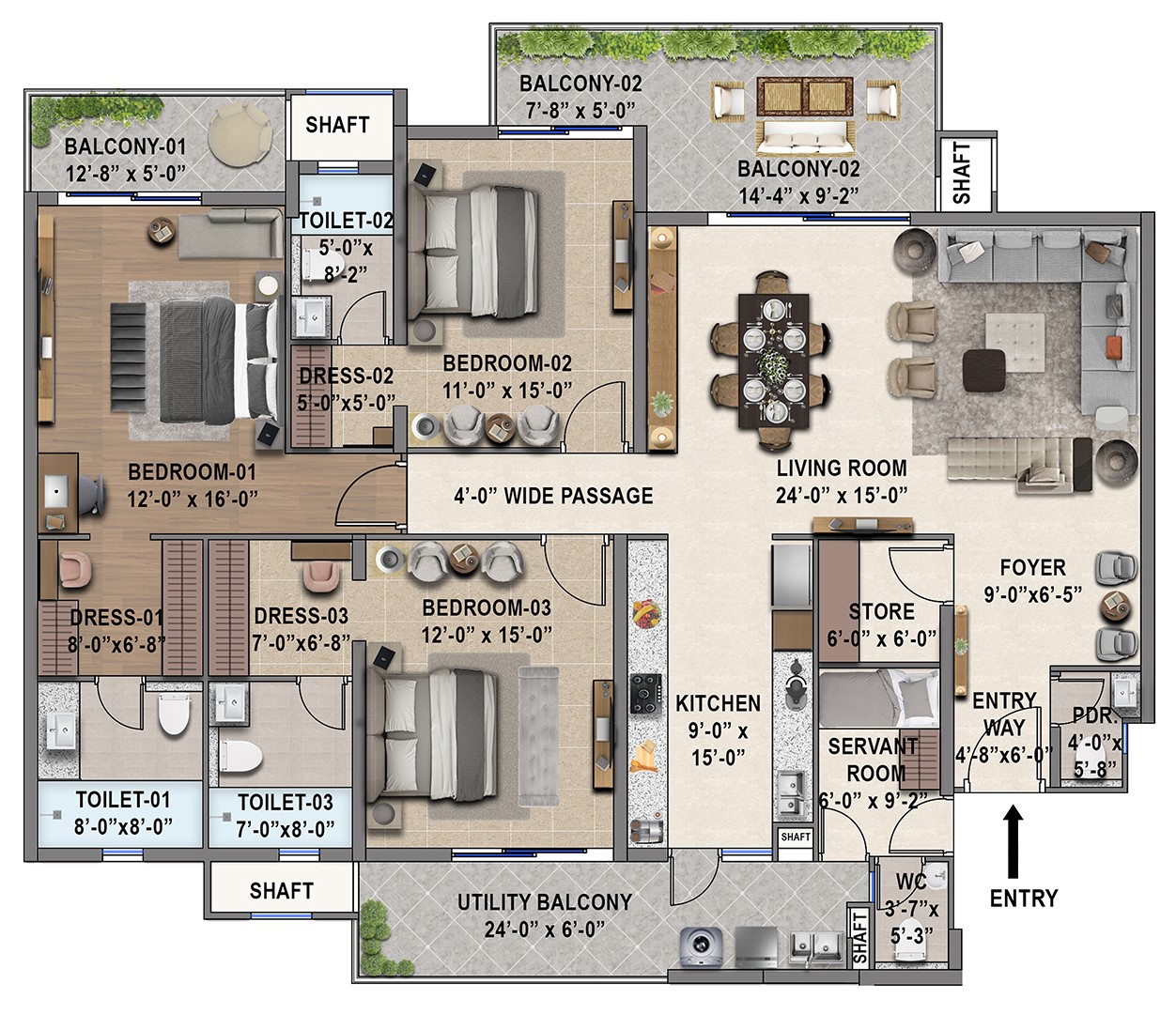 Affinity Belgravia apartment interior