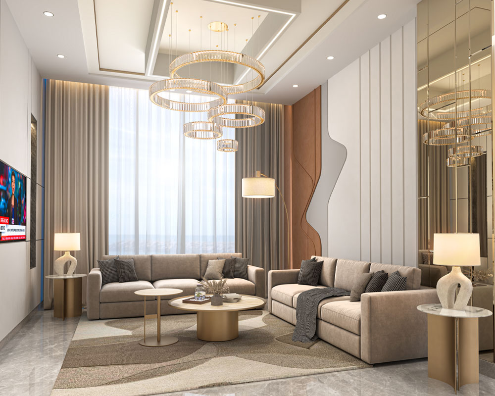 3BHK Premium apartment living room