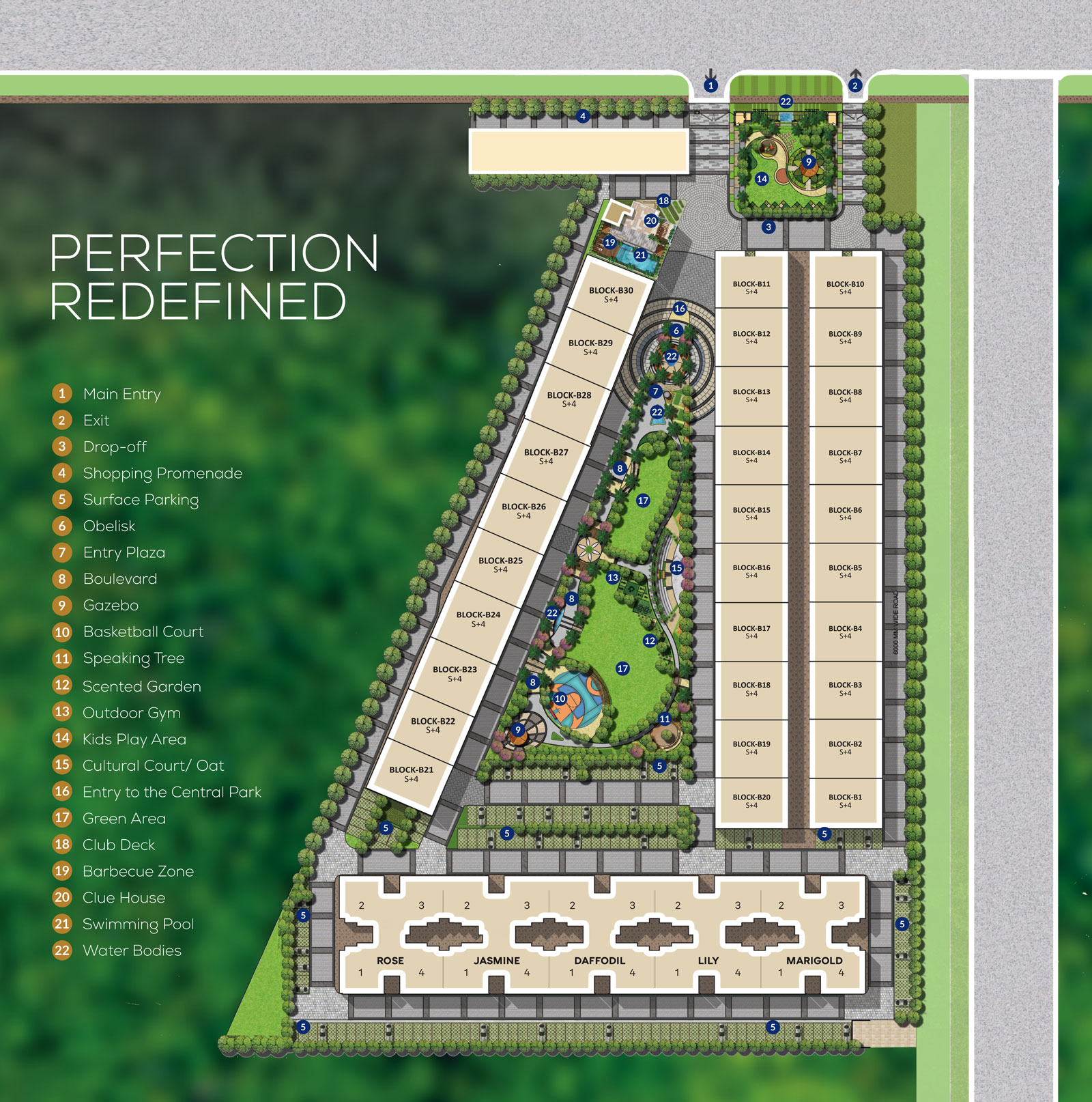 Site plan of Imperial Apartments