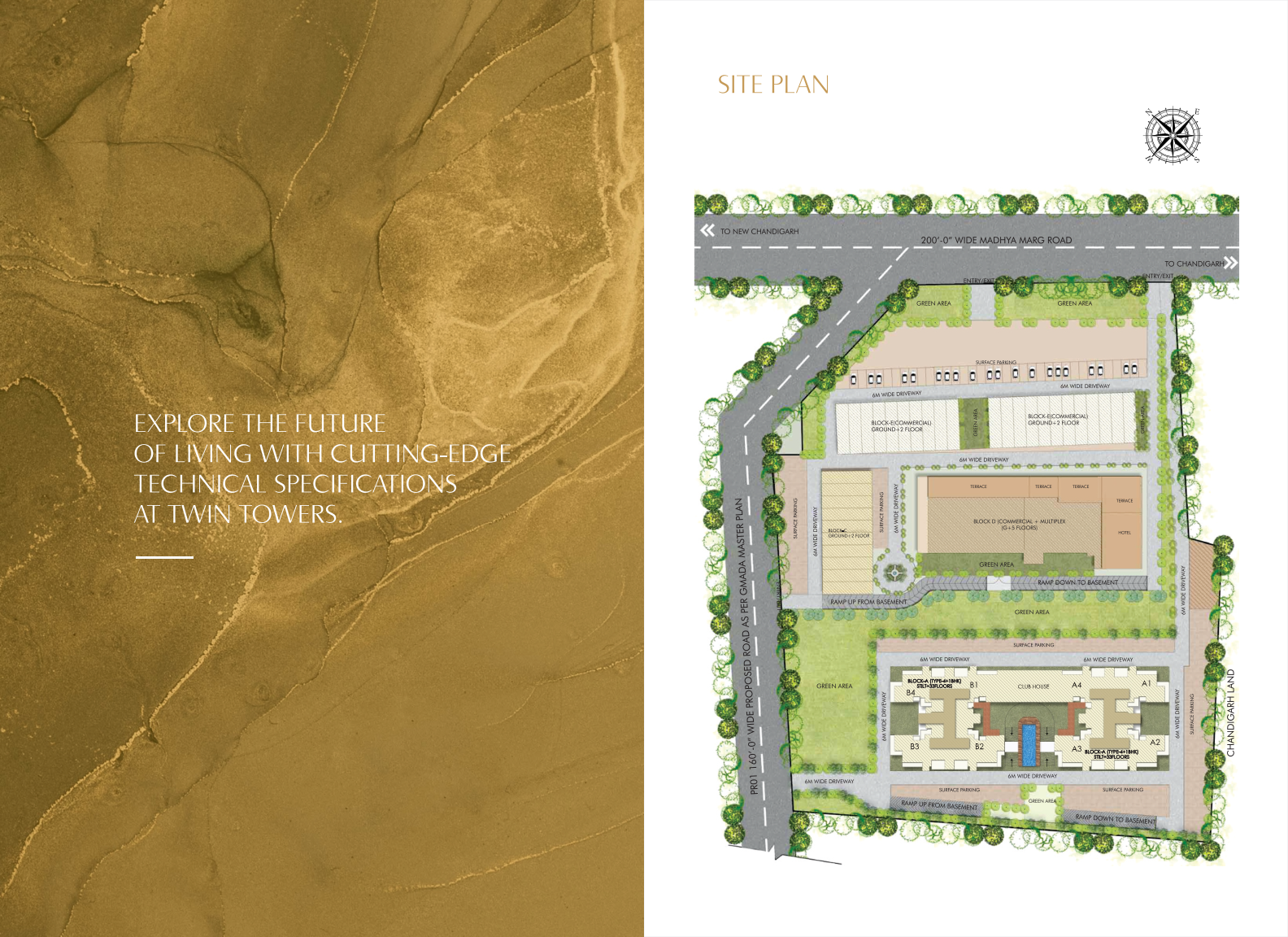 Marbella Twin Towers site plan