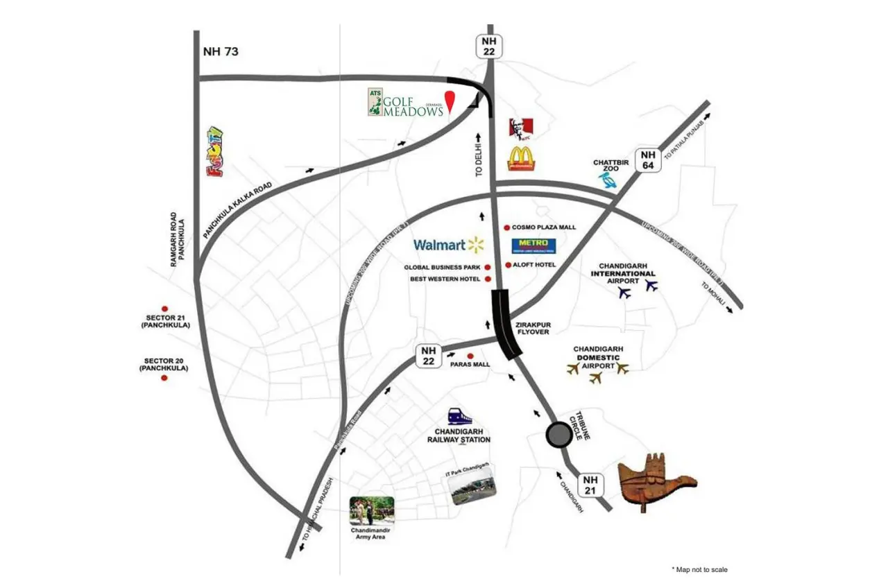 ATS Golf Meadows : Prime Location Near Chandigarh