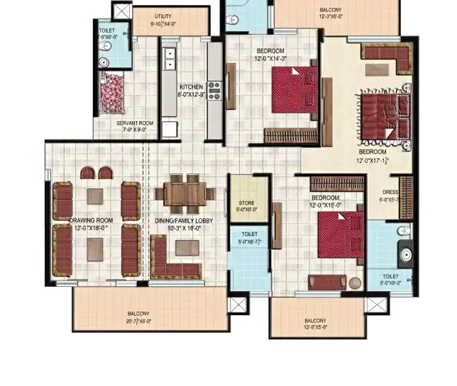 4 BHK + 4 BATH